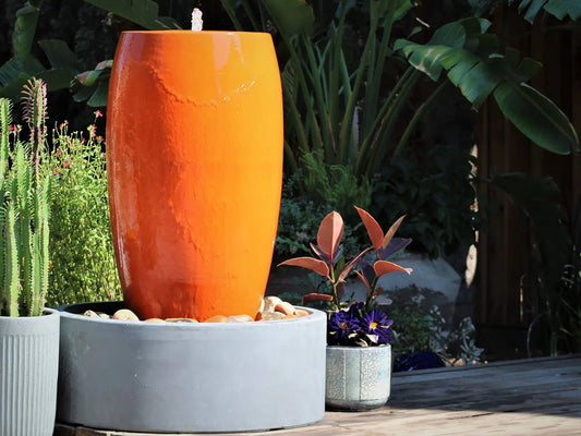 Drum Shape Fountain by Plantatorem