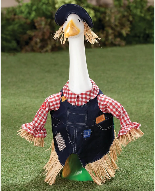 Gaggleville Scarecrow Goose Outfit, Fits Large 23" H Statue