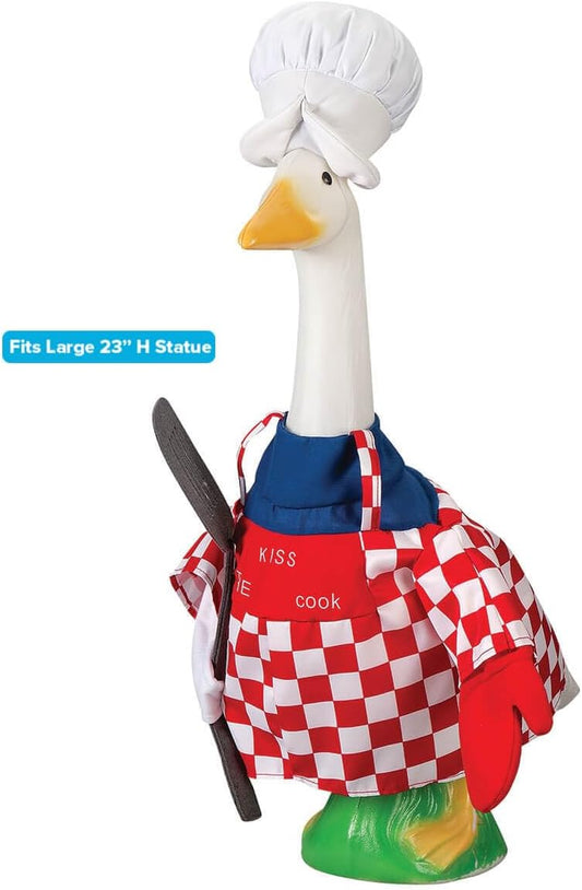 Gaggleville Chef Goose Outfit, Fits Large 23" H Statue