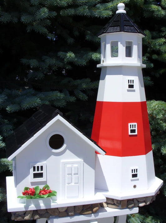 Historic Reproductions Montauk Point Lighthouse 19.5 in X 15 in X 8 in Birdhouse