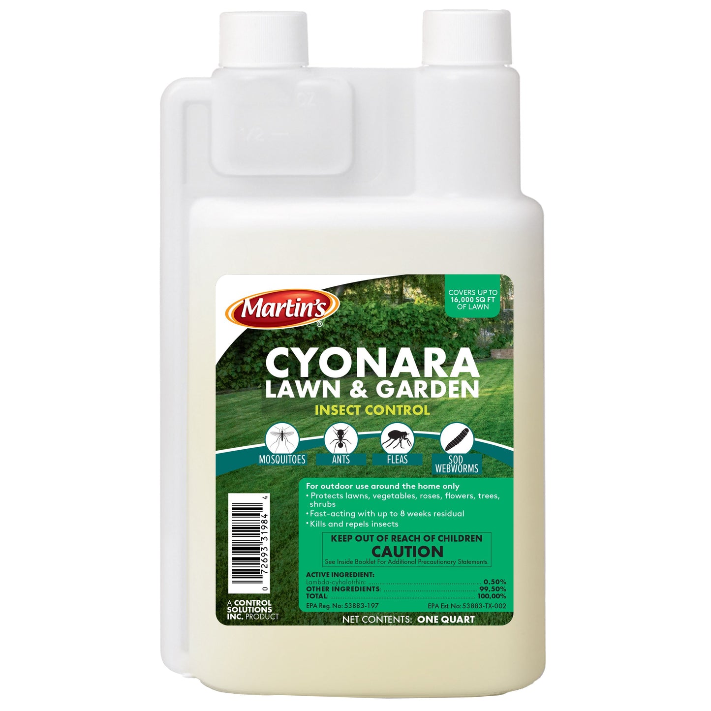 Martin's Cyonara Lawn & Garden Insect Control Concentrate - 1 qt