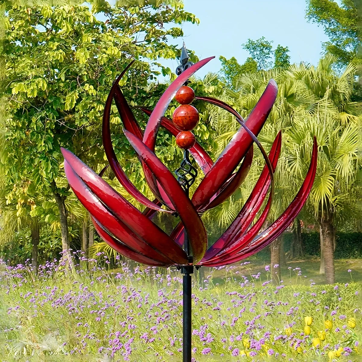 Wind Spinner Rotator Iron Garden Decoration