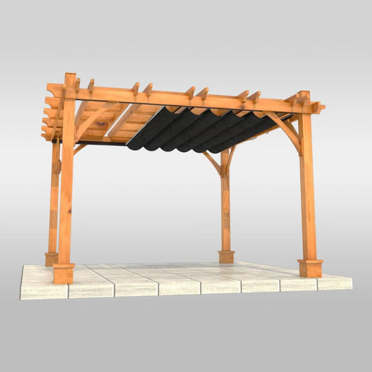 8×10 Pergola with Retractable Canopy