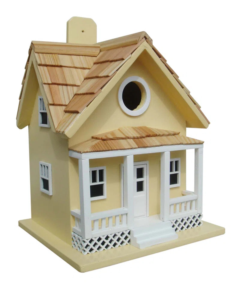 Fledgling Series Beachside Cottage 9 in X 7.5 in X 6.5 in Birdhouse