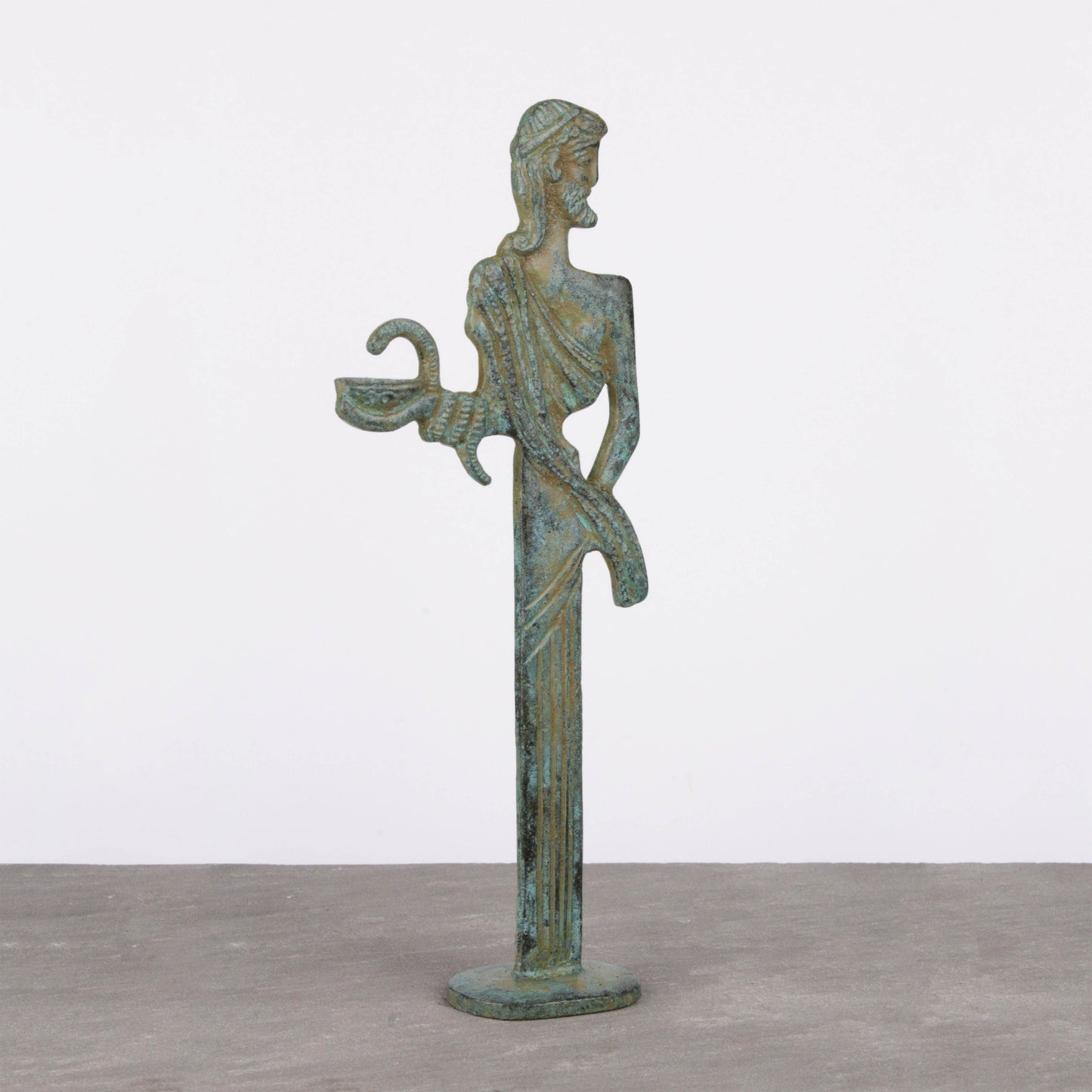 Asclepius Statue Bronze - God of Medicine