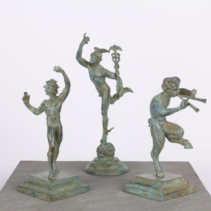 Dancing Faun Statue (Bronze)