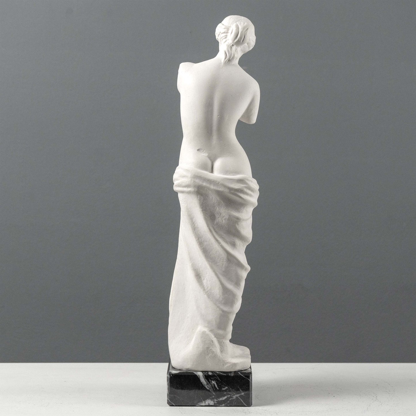 Venus De Milo Statue on Black Marble Base
