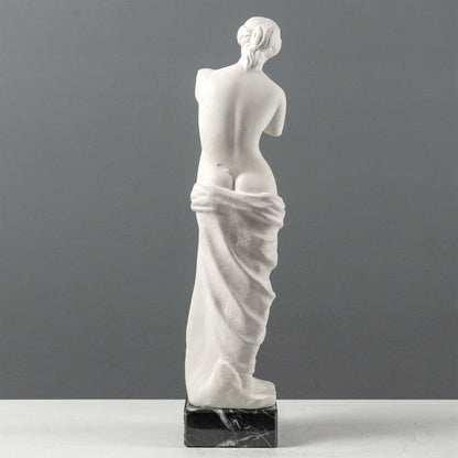 Venus De Milo Statue on Black Marble Base