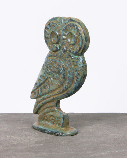 Owl of Athena Bronze Statue (Small)