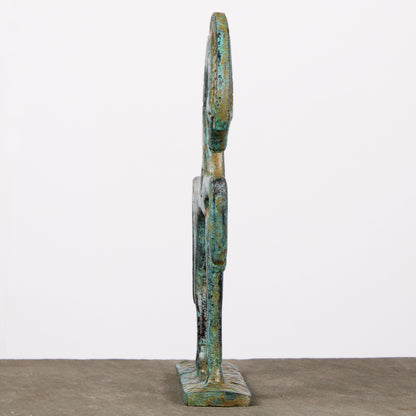 Greek Horse Statue - Small (Green Bronze)