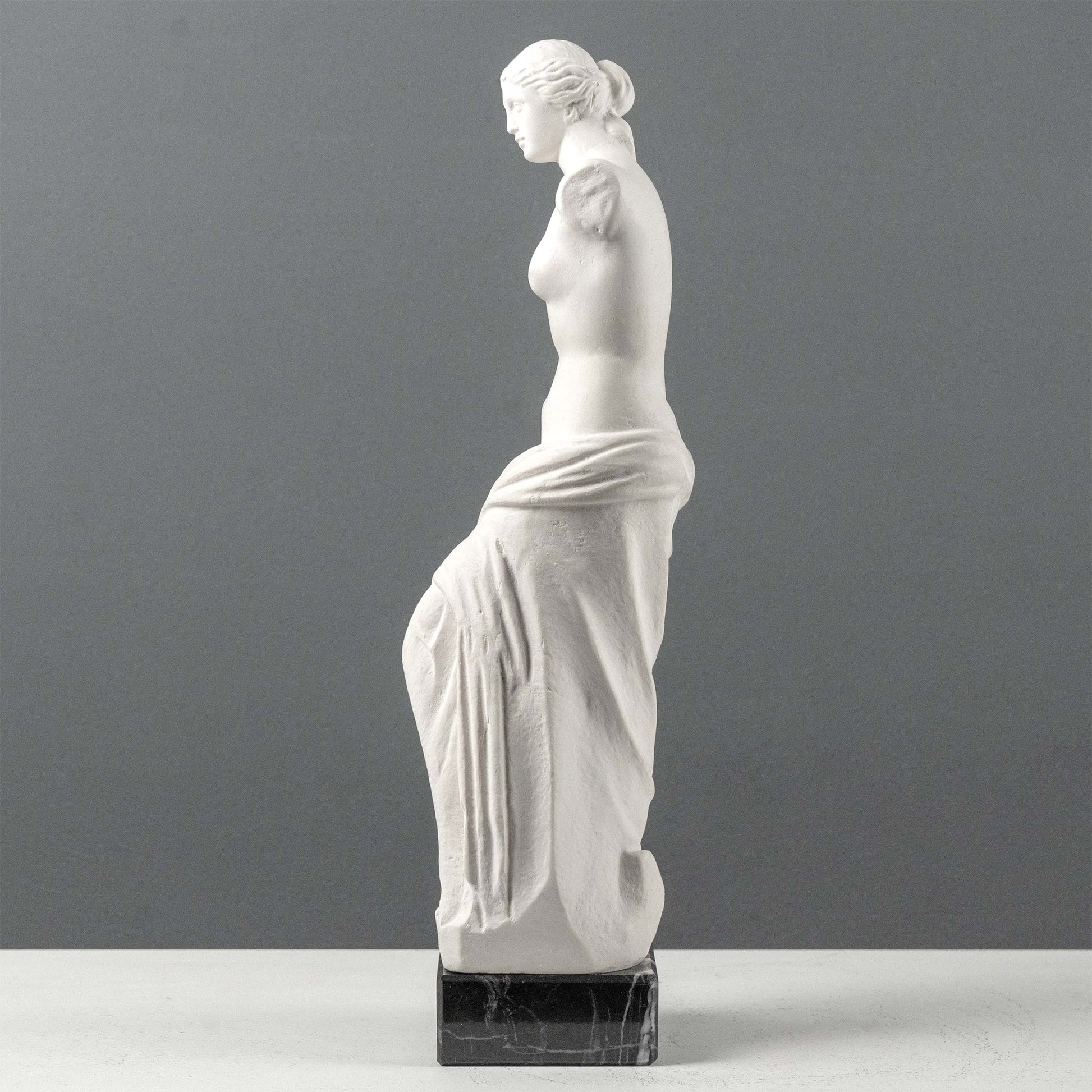 Venus De Milo Statue on Black Marble Base