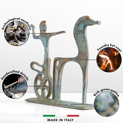 Ancient Greek Chariot Statue of a Victorious Warrior