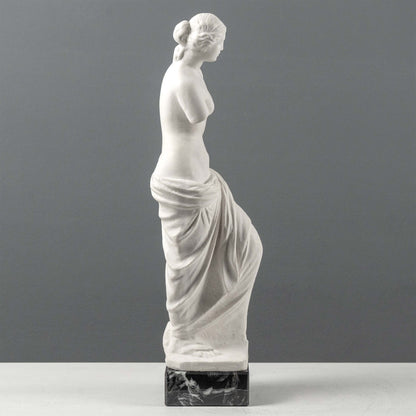 Venus De Milo Statue on Black Marble Base