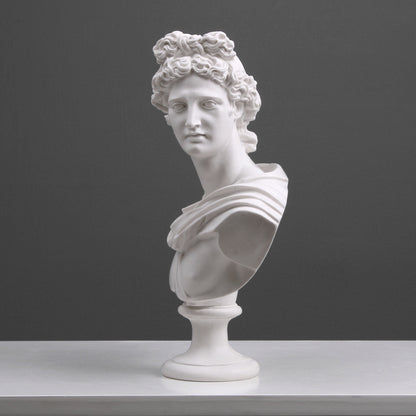 Apollo Bust Statue (Greek God Statue)