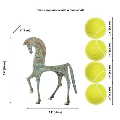 Greek Horse Statue in Bronze
