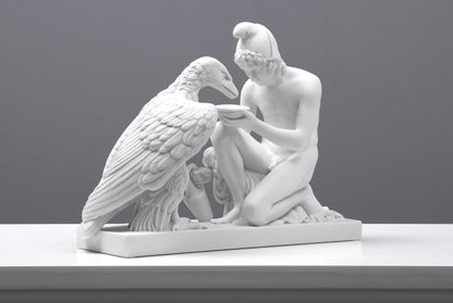 Ganymede and the Eagle Statue (Small)