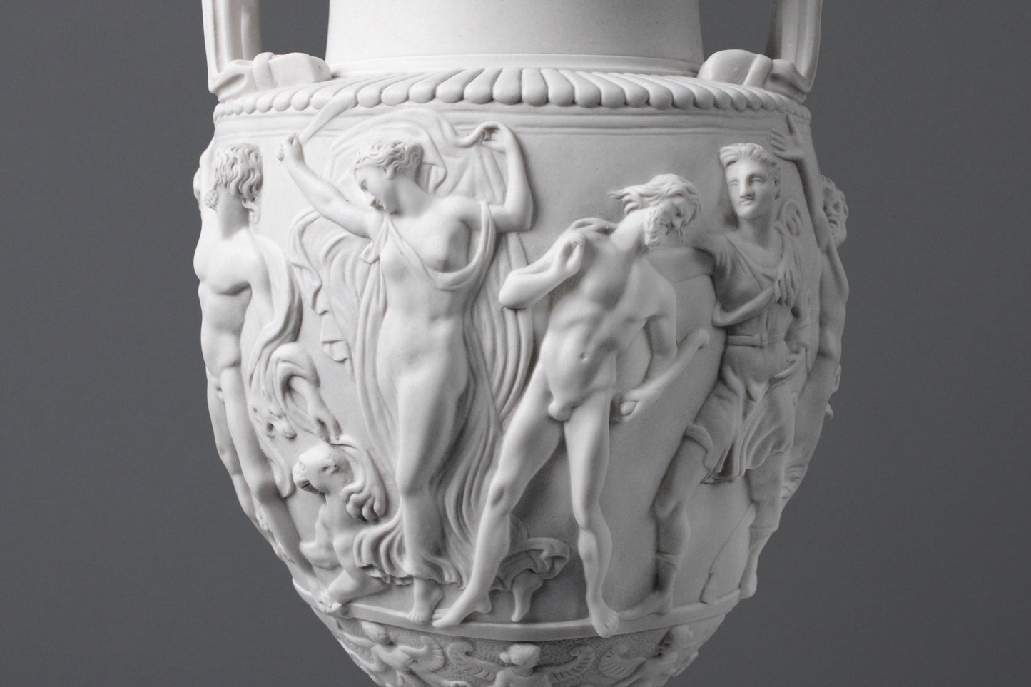 Classic Marble Vase on Large Pedestal