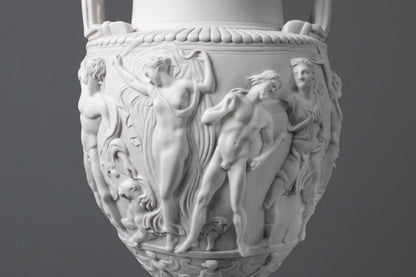 Classic Marble Vase on Large Pedestal