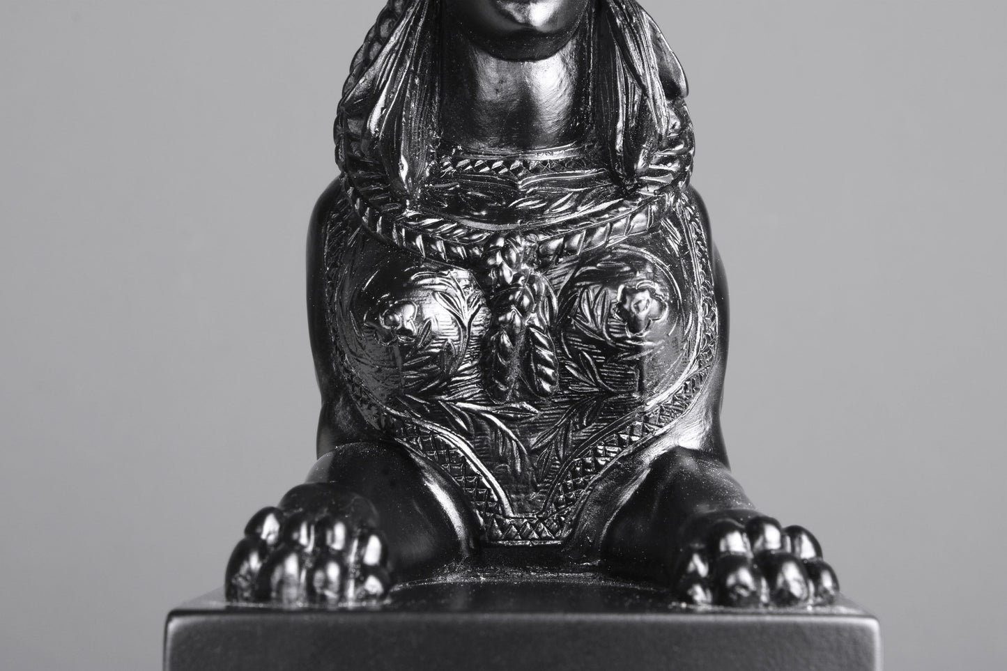 Black Sphinx on Base Statue (Small)