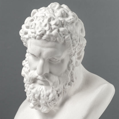 Hercules Bust Sculpture – Greek Hero of Might and Strength