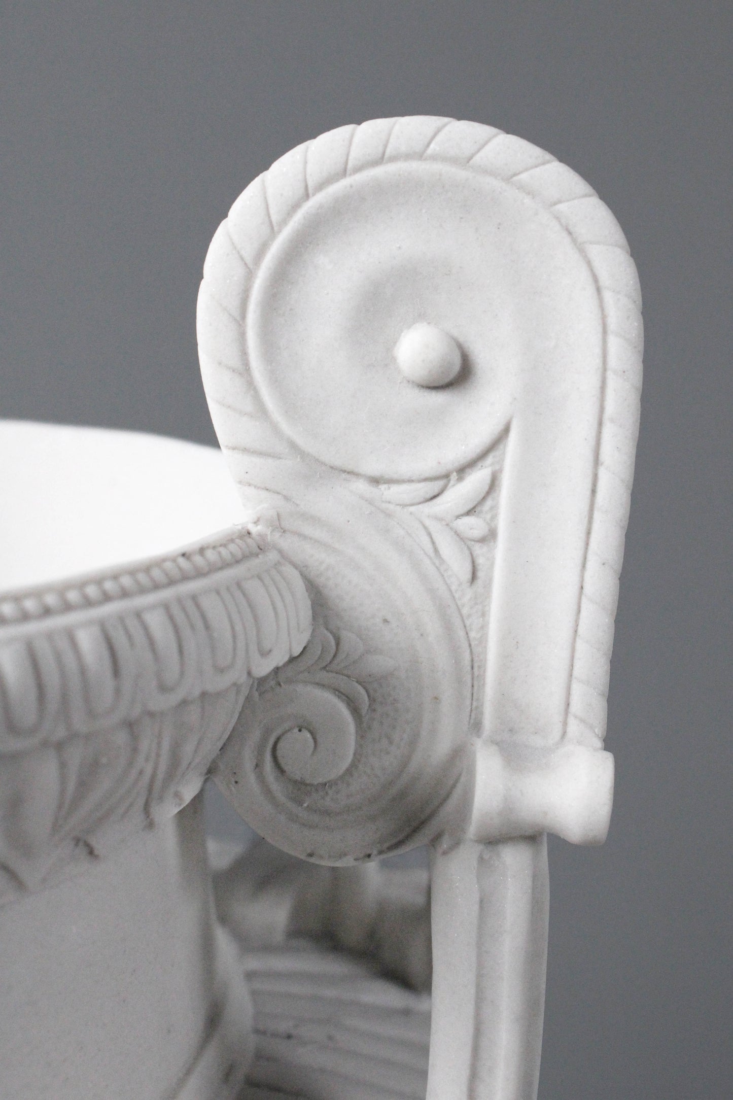 Classic Marble Vase on Large Pedestal