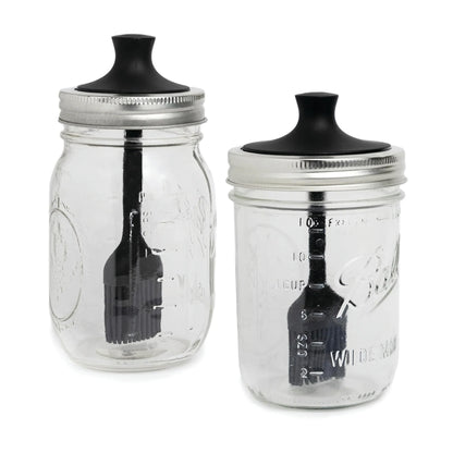 Jarware Silicone Basting Brush Lid Insert for Mason Jars