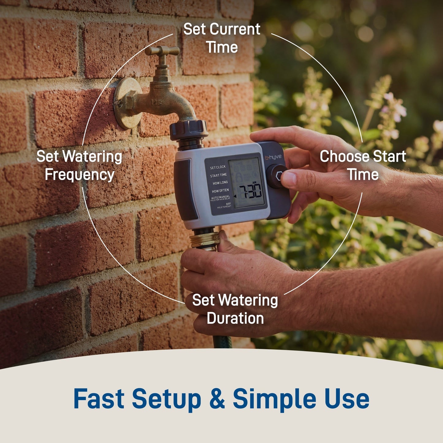 B-hyve XD 1-Outlet Bluetooth Hose Faucet Sprinkler Timer | 24511