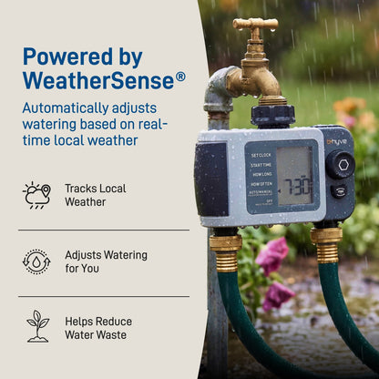B-hyve XD 2-Outlet Smart Hose Faucet Sprinkler Timer with B-hyve Smart Gen 2 Hub | 24637