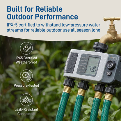 B-hyve XD 4-Outlet Bluetooth Hose Faucet Sprinkler Timer