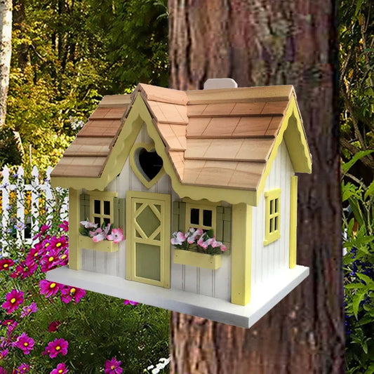Fledgling Series Sweetheart Cottage 7.5 in X 8.75 in X 6.25 in Birdhouse