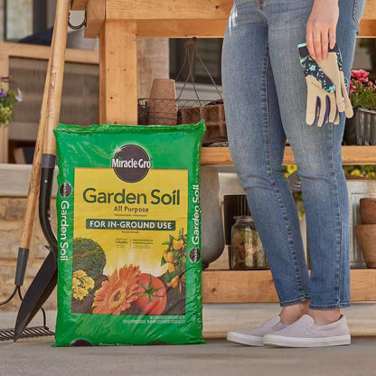 Garden Soil All Purpose 0.75 Cu. Ft. for In-Ground Use, Gardens and Raised Beds, Flowers, Vegetables, Trees, Shrubs