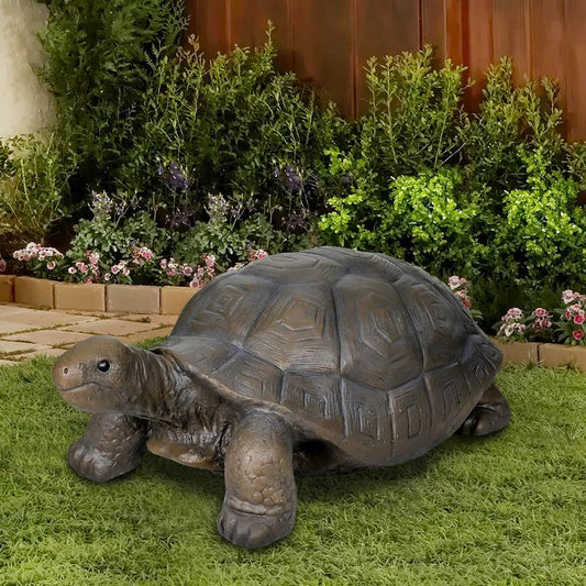 Turtle Statues for Garden - 29.5' X 15.7' X 11.8' Fiber Reinforced Concrete Figurines, Garden Sculptures & Decor for Outdoors, Lawn, Yard - Outdoor Ornaments Gardening Gifts
