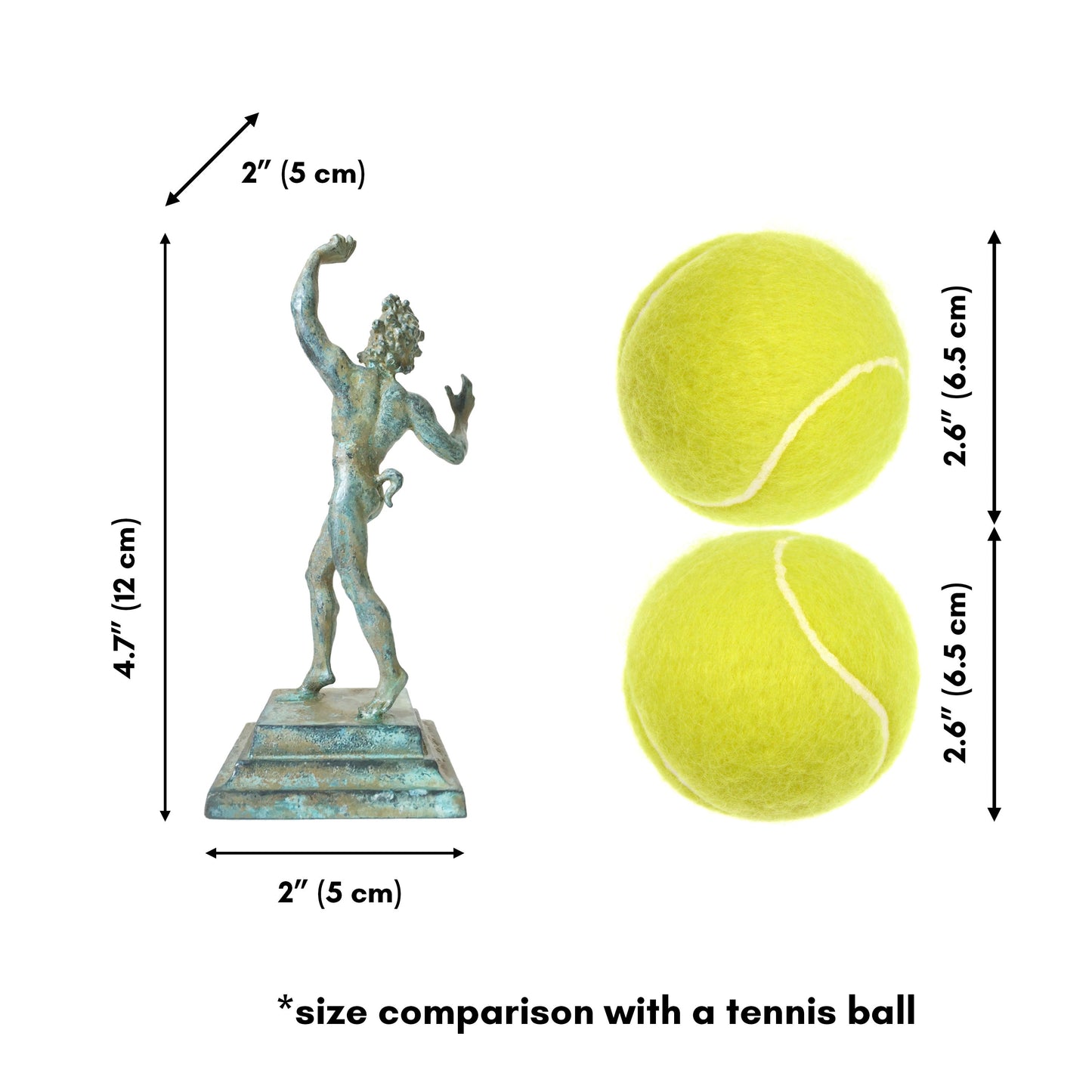 Dancing Faun Statue (Bronze)