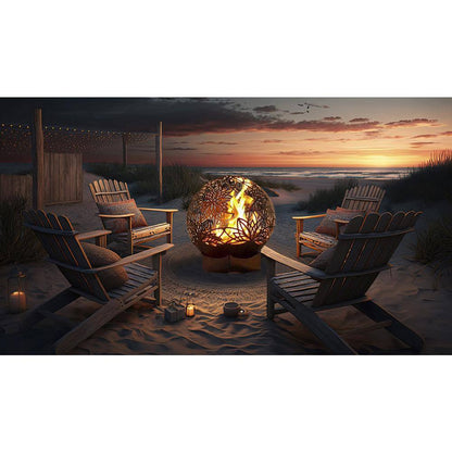 Bonfireball 50 In. round Stainless Steel Fire Pit