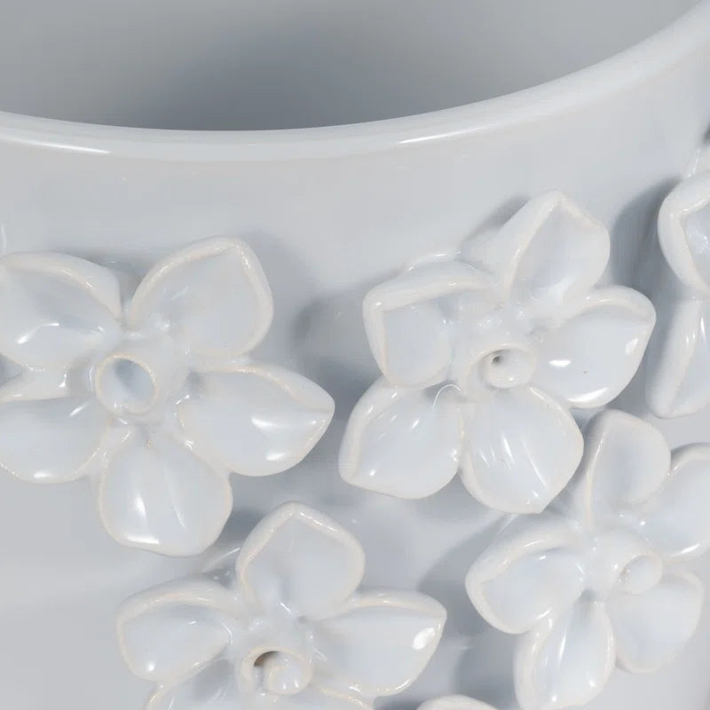 Floral Applique Planter