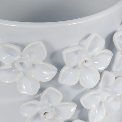 Floral Applique Planter