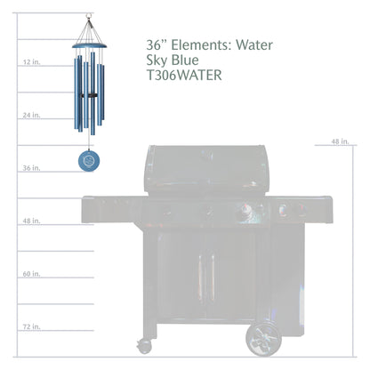 Corinthian Bells® Water Element 36-Inch Wind Chime