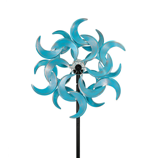 Azure Moon Solar Wind Spinner