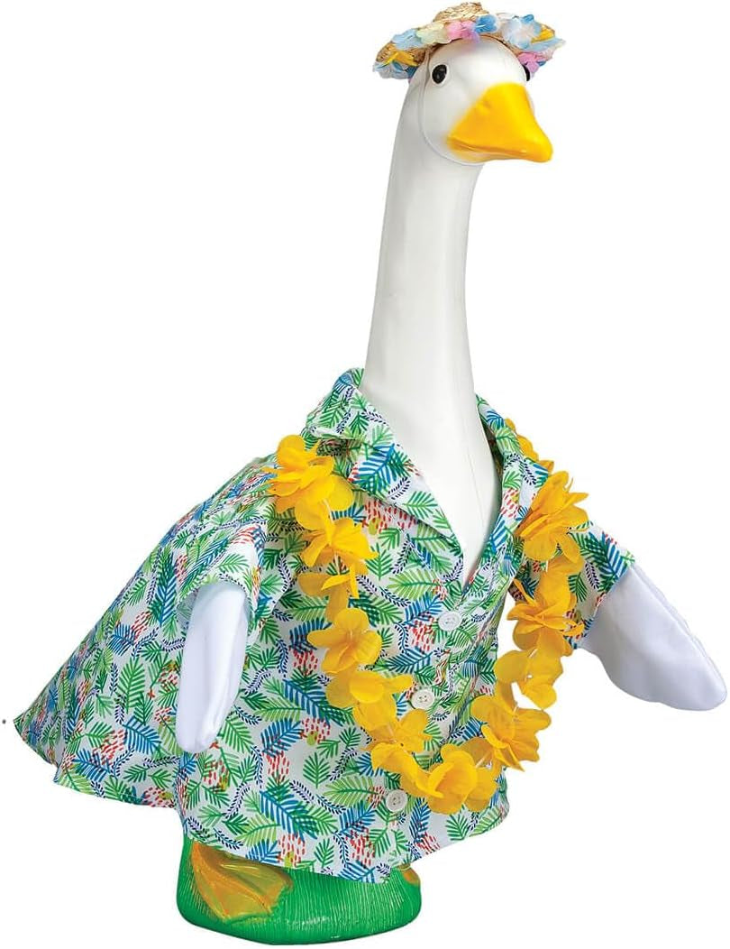 Gaggleville Scarecrow Goose Outfit, Fits Large 23" H Statue