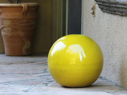 Outdoor Decorative Sphere Glazed 19.5" by