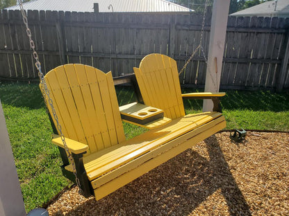 Adirondack 5' Porch Swing with Flip down Center Console