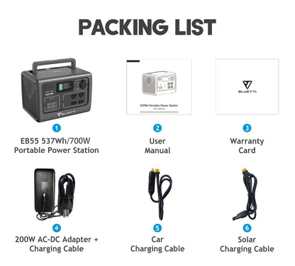 EB55 + 1*PV120 Home Solar Generator