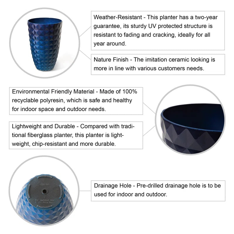 Dneisha Eco-Friendly 2-Piece Pot Planter Set