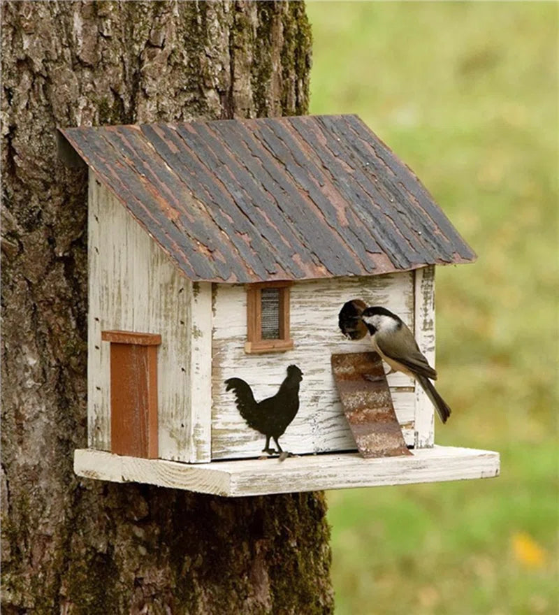 Bird in Hand Series Cumberland Chicken Coop 10 in X 10 in X 8 in Birdhouse