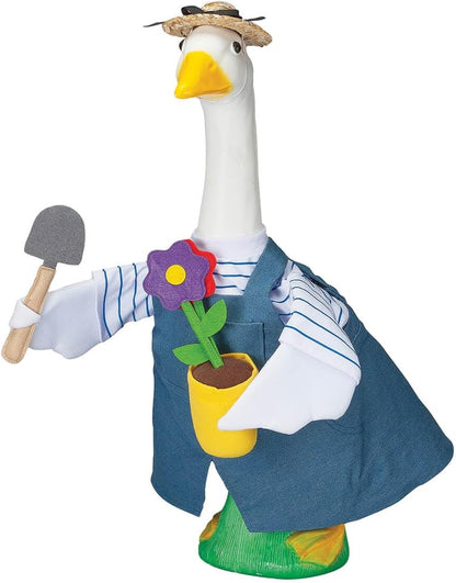 Gaggleville Gardener Goose Outfit, Fits Large 23" H Statue