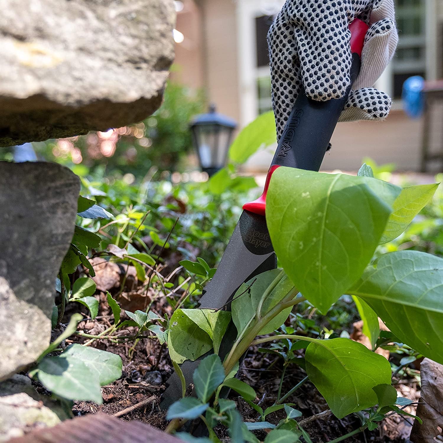 17211 Root Slayer Soil Knife with Holster, Original Red
