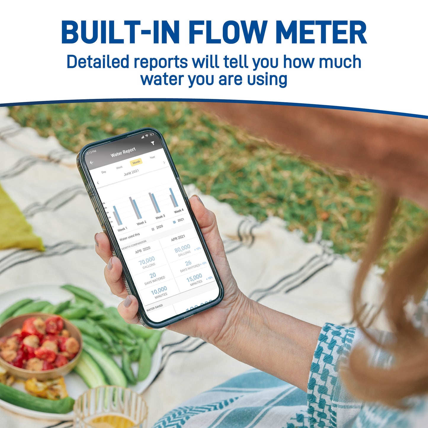 B-hyve Bluetooth 1-Outlet Hose Faucet Timer | Online Packaging | 90205Z