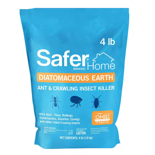 4 Lbs. Diatomaceous Earth - Bed Bug, Flea, Ant, Crawling Insect Killer for Indoor and Outdoor