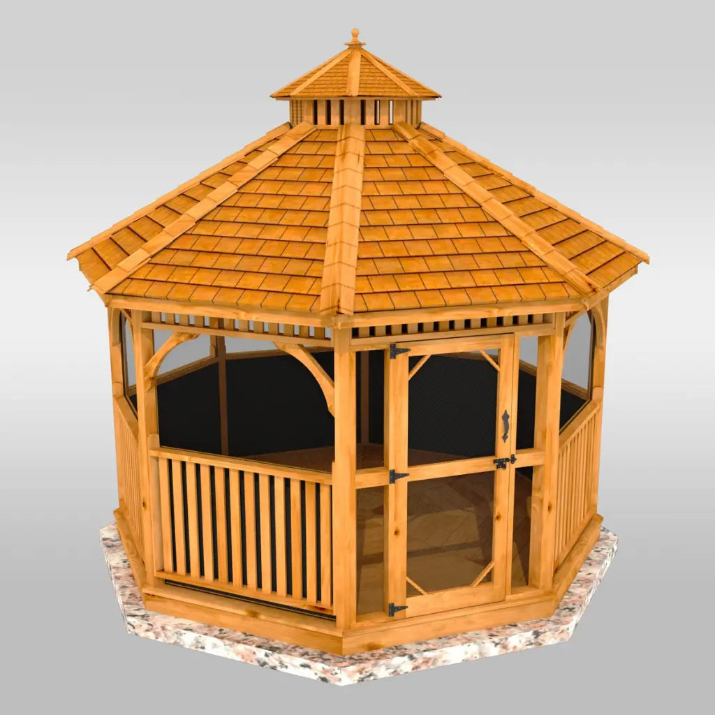 10′ Bayside Gazebo with Screen Kit
