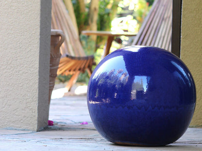 Outdoor Decorative Sphere Glazed 12" by